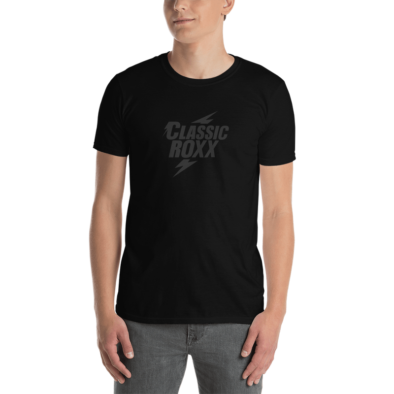 T-Shirt Herren - Classic RoXX Logo, black on black