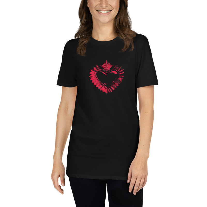 T-Shirt Damen - Darker Hearts, Red Heart