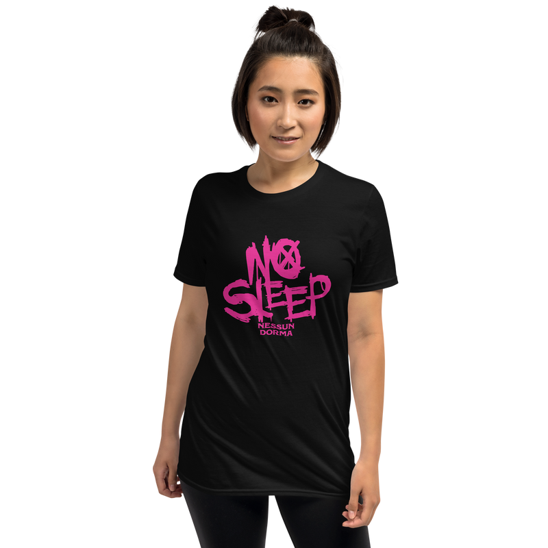 T-Shirt Damen - No Sleep (Nessun Dorma), Pink