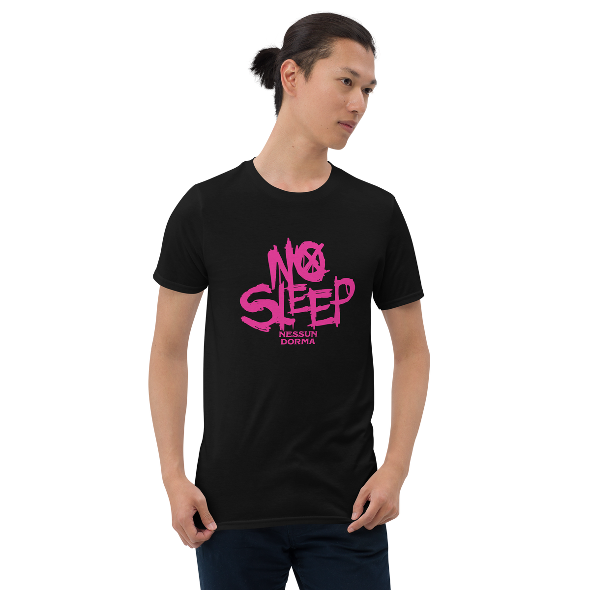 T-shirt til mænd - No Sleep (Nessun Dorma), pink