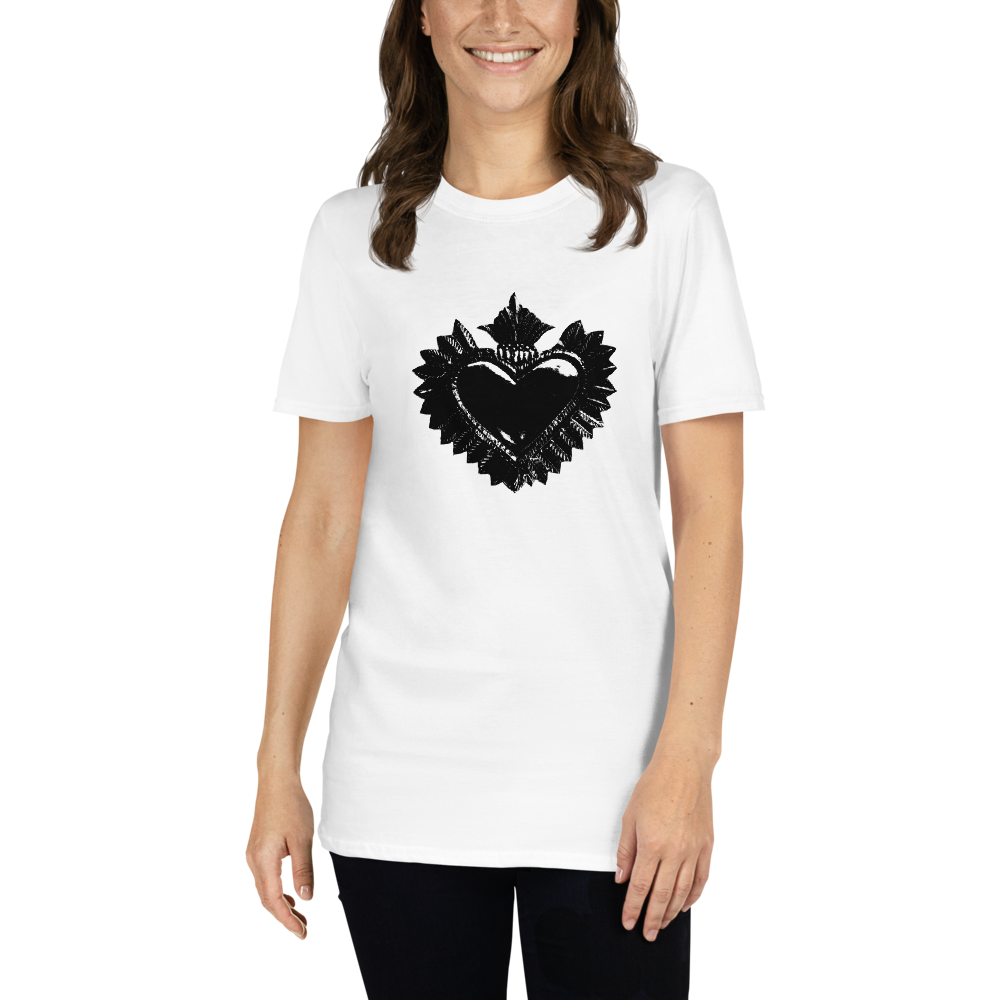 T-Shirt Women - Darker Hearts, Black Heart