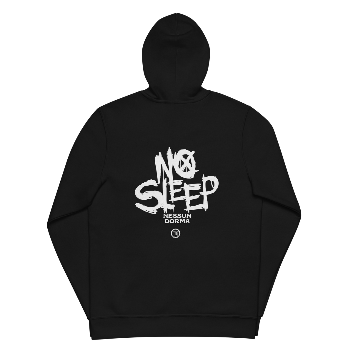 Hættetrøje med lynlås til mænd - No Sleep (Nessun Dorma)