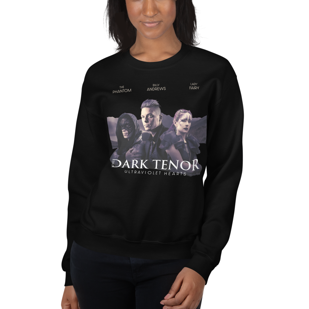 Sweater Damer - Ultraviolette Hjerter