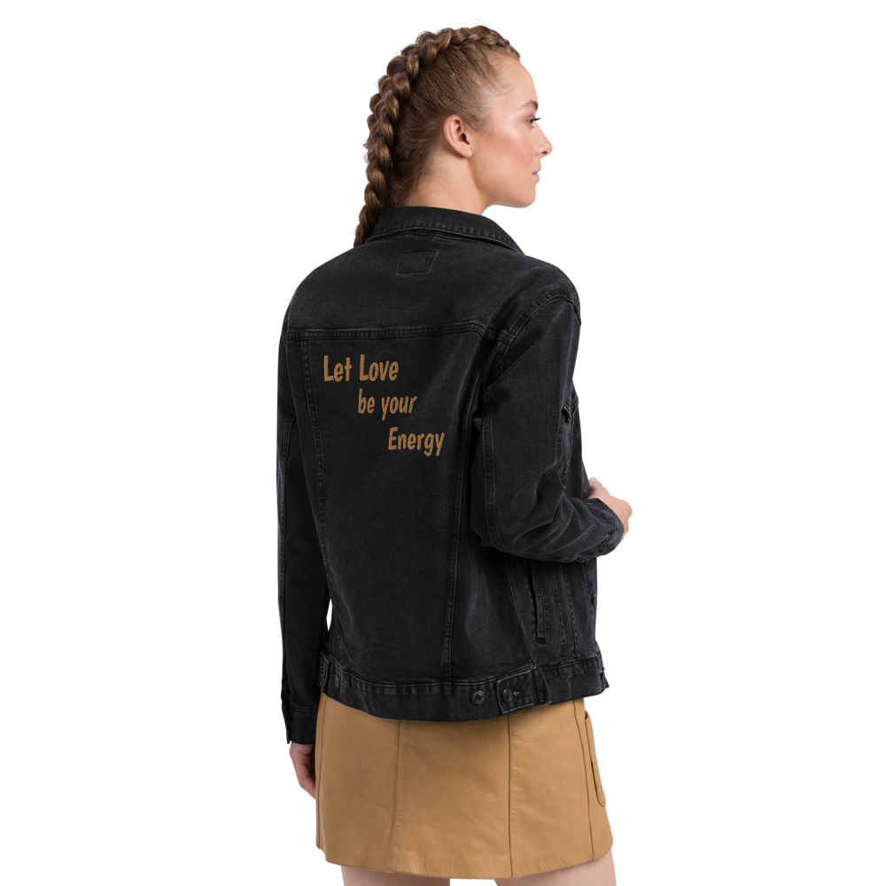 Jeansjacke Damen - Let Love be Your Energy – The Dark Tenor