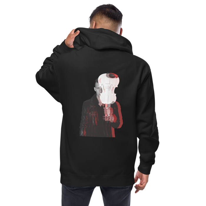 Hættetrøje med lynlås lavet af fleece herre - Geige 2, Shadow Rebel Red
