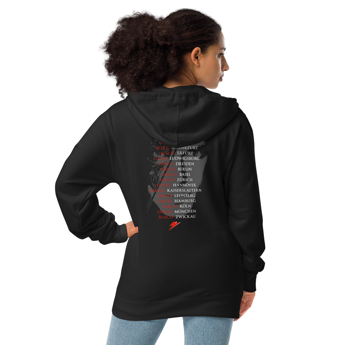 Women's Fleece Zipper Hoodie - Classic RoXX Tour