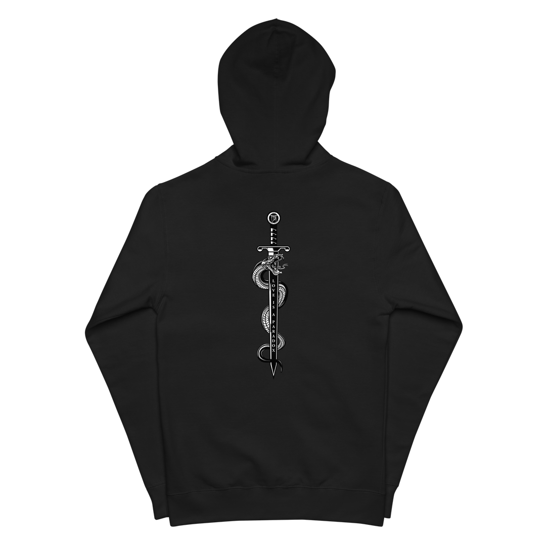 Zipper Hoodie Men PARADOX, SNAKE & SWORD AND HEART &