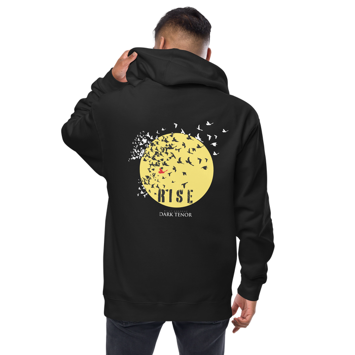 Zipper Hoodie Herren - Rise, Sun and Raven
