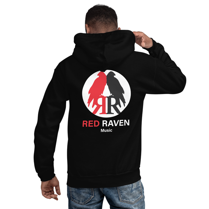 Hoodie Herren - Red Raven Music Logo